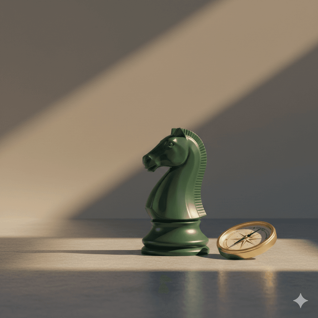 Chess knight representing strategic CFO thinking